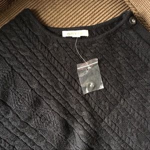 NWOT black Orvis shawl - 60% cotton/40% acrylic